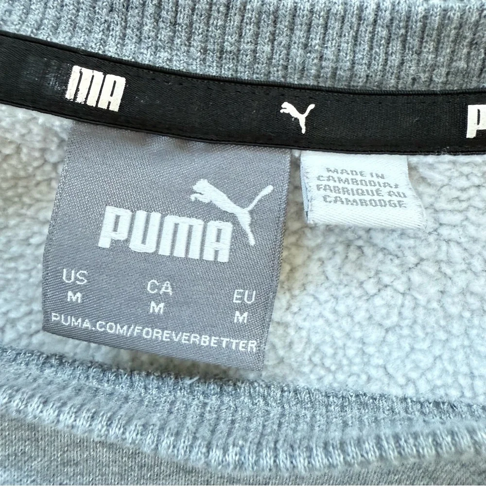 Puma Men's Gray‎ Crewneck Sweater Medium